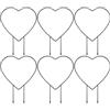 AMZMUKAUP 6 pezzi di supporto per piante rampicanti, traliccio interno, traliccio da giardino a forma di cuore, supporto per piante in vaso, supporto per piante rampicanti, supporto per fiori in vaso, traliccio