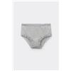 Tezenis Slip Alto In Cotone E Pizzo Donna Grigio