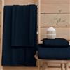 PETTI Artigiani Italiani - Asciugamani Bagno in 100% Spugna di Cotone, Set Asciugamani 1+1, 2 Pezzi 1 Asciugamano Viso e 1 Asciugamano Mani, Asciugamani Blu