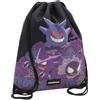 CYPBRANDS Pokémon Gengar Zaino Sacco 34x44, 41 Unisex-Bambini e Ragazzi, Viola, Estandar