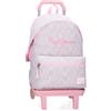 Pepe Jeans Joumma Bags Miri Zaino Scuola con Trolley Rosa 31x42x17.5cm Poliestere 22.79L