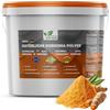 DTP-SOFT Curcuma naturale in secchio 1 kg | 1000 g di polvere di curcuma fresca e aromatica | Superfood di curcuma per piatti e frullati