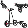 FANTASK Golftrolley, Trolley da Golf Unisex Adulto, Nero, 91,5 x 60 x 129,5 cm (L x B x H)