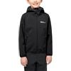 Jack Wolfskin FOURWINDS JACKET KIDS - Giacca softshell Bambini unisex, granite black,