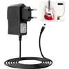Caybats Adattatore per pedale per chitarra da 9 V per Boss PSA-120S, Roland, Casio Keyboard, pedali effetti, 9 V, 1000 mA DC, caricatore da parete per Boss ME-80 ME-70 GT-100 GT-1