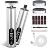 Jianyana 2 In 1 Pedicure Elettrico Professionale Piedi Con 9 Velocità Regolabili Schermo Digitale Calli Piedi Rimozione Lima Per Piedi E Talloni Include Due Testine Di Levigatura Sostituibili E Dischi Abrasivi