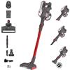 Hoover H-FREE 100 HF122GPT 011 Aspirapolvere Elettrica Senza Fili, Senza Sacco, 170W, 0,9 L, Ciclonico, Mini Turbo Spazzola, Autonomia 40 Min, Rosso