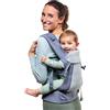 Beco Baby Carrier Beco Gemini Cool Porta Bebè Neonato - Marsupio Ergonomico Neonato 100% Cotone - Zaino Porta Neonato & Marsupio Bambino Con Seduta Regolabile - Fascia Elastica Porta Bebè da 3,2 a 16 kg (Grigio)