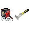BLACK+DECKER KX2200K-QS Pistola termica/Sverniciatore 2000 W con 8 accessori in valigetta, Temperatura (65-645°c) & STANLEY 0-28-206 Spatola multiuso 6 in 1