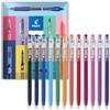 PILOT FriXion Ball Stick 07-0.7mm Punta - Penne a Inchiostro Gel Cancellabile - In Confezione Regalo Portafoglio (Portafoglio Assortito da 12)