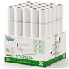 eco roolls Rotoli di carta CE 57 mm x 35 mm di diametro, rotoli termici EC Terminal, 50 pezzi, senza BPA, manicotto di cartone, 1 cartone, 57 mm x 35 mm (50 rotoli)