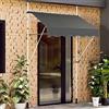 RELAX4LIFE Tenda da Sole per Esterno con Morsetto senza Forare, Telaio Telescopico, Telo Anti-UV, Altezza e Inclinazione Regolabile, Ideale per Balcone e Terrazzo (Grigio, 150x175cm)