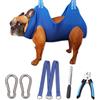 OVTEXZOG Amaca per la toelettatura del cane, imbracatura per tagliare le unghie, borsa di ritenuta per la toelettatura degli animali domestici con tagliaunghie, kit per la cura degli artigli (media