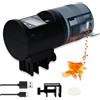 Podazz Mangiatoia Automatica Pesci - Dispenser di Cibo per Acquario per Acquari di Grande capacità Ricaricabile tramite USB 200ML con Visualizzazione del Tempo di Alimentazione, Mangiatoia Elettrica
