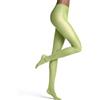 FALKE Matt Deluxe 30 DEN W Ti trasparenti velati tinta unita 1 pezzo, Collant Donna, Verde Lemon 7498, M