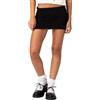 Goudyna Minigonna aderente da donna a vita bassa tinta unita slim fit gonna corta a matita, Nero , M