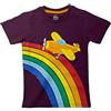 Bleu fairy T-shirt da bambino, maglietta in cotone a maniche corte per ragazzi, top casual girocollo per bambini, stampa arcobaleno. 2-6 anni, Marrone, 4-5 anni