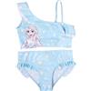 United Labels Disney The Frozen Bikini con Volant per Ragazze - Elsa Frozen Costume da Bagno Due Pezzi per Bambini Blu (DE/NL/SE/PL, Numerico, 98, 104, Regolare, Blu)