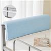 ZCXRYFL Cuscino Testata Letto Imbottito Cuscini Lombari Cuscino Di Supporto Per Lettura Singolo Matrimoniale Cuscino Per Schienale Letto In Ferro/Legno Cuscino Di Rialzo Testiera Multiuso(80x25x5cm,A-Blue)