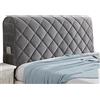 ZCXRYFL Copri Testata Letto Copriletto Per Testata Letto King Queen Matrimoniale Trapuntata Lusso Fodera Per Testiera Letto Copertura Protettiva Per Comodino In Pelle/legno,Grey1-HeadboardLength:180cm/70in