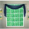 Today's Curtain Emelia - Sciarpa in voile originale, 365,8 cm, colore: blu navy, 114,3 cm x 365,8 cm (lunghezza x larghezza)