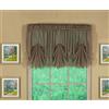 Today's Curtain Emelia Original - Inserto a ventaglio in voile, colore: tortora, 76,2 x 101,6 cm (lunghezza x larghezza)