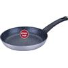FACKELMANN Padella Essential Crisp, Ø 24 cm, in alluminio riciclato con rivestimento antiaderente in ceramica, adatta al forno e a tutti i piani cottura, colore: nero