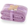 DecoKing- Coperta in microfibra, pile morbido, Tessuto, 70 x 150 cm, Viola