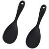 Meajore Set di 2 cucchiai da riso in silicone, antiaderenti, resistenti al calore, ideali per riso, paletta per riso, paletta per riso, paletta per riso, cucchiaio per riso, per riso, purè di patate o altro