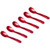 Marzoon Heim Söhne Set di 6 cucchiai in vetro acrilico, circa 12,2 cm, magici cucchiai per uova in effetto madreperla per momenti indimenticabili durante la colazione, il dessert e altro ancora, realizzati a