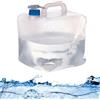 Doukesh Tanica pieghevole per acqua potabile, 20 l, contenitore per acqua pieghevole, portatile, con coperchio sigillato, 100% ermetico, senza BPA, per attività all'aperto, campeggio, escursioni, picnic.