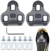 LPZMPZ Compatibile con Look Keo Bike Pedali 3 fori Grip Blade 2 Max Carbon Classic Cleats Set di piastre per scarpe da corsa Pedali Grigio MTB Pedali Road Cleats accessori per bicicletta (Grey 4.5°)
