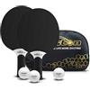 Senston Set di racchette da ping pong professionale per 2-4 giocatori, racchette da ping pong in gomma composita, giochi interni o esterni.