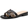 MARCO TOZZI sandalo da donna plantare Feel Me morbido fodera interna morbida vegano moderno, marrone (COGNAC), 36 EU
