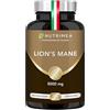 Laboratoires Nutrimea Lions Mane 8000 mg | Estratto Puro di Hericium Erinaceus 20:1 | 20% di Polisaccaridi | 100% Naturale | 60 Capsule | Adatto ai Vegani | Nutrimea