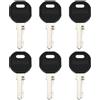 Briny River 6 Pezzi Di Ricambio Per Chiave Per Armadietto EK333 333 1108-1-1 1108-U35 Compatibile Con EK333 Cilindro Di Serratura Compatibile Con EMK Compatibile Con APC Compatibile Con Hoffman