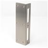 stahl-design-tebart Piastra di sicurezza in acciaio inox per porte d'ingresso, porte interne e porte da camera: Levigata di alta qualità con K 320, facile da montare, utilizzabile a sinistra e a destra.