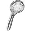 VEHHE Soffione Doccia, Doccino per Doccia con 5 Modalità D'acqua, Doccia Soffione con Ugello in Silicone AntipWDHSDT-SLRolvere, Soffione Doccia Alta Pressione a Risparmio Idrico, Cromato