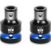 zozoa 2PCS Portabit per Impatto, Adattatori da 3/8 Pollici Quadrato a 1/4 Pollice Esagonale per Chiavi a Impatto e Cricchetti