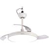Melchioni Ventilatore da soffitto con pale richiudibili Melchioni MF2503CEI con lampadario