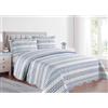 BIANCHERIAWEB Copriletto Trapuntato Quilt Estivo Piumino 100gr/mq Disegno Pinsonic Sphere Matrimoniale Blu