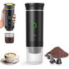Genérico Macchina da caffè portatile 3 in 1 compatibile con capsule Nespresso®, Dolce Gusto® e caffè macinato - Macchina da caffè con riscaldatore USB ricaricabile, ideale per viaggi, campeggio e