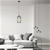 FDOIUTU Lampada a sospensione industriale, lampadario in metallo vintage E27, lampada da soffitto, stile lanterna a LED vintage, design adatto per cucina, bar, caffetteria (Stile-A)