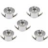 Kovalmax® Kit 5 faretti luce verde faretto led a incasso 1 watt trasformatore silver p31