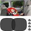 Adunsiaoto 2 Pezzi Parasole Finestrino Laterale Universale, Protezione Solare Parabrezza Dell'auto per Bambini, Parasole Finestrini Protezione Dall'abbagliamento E Dai Raggi Solari Ventosa(44x36cm)