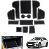 GAFAT Compatibile con VW Taigo/Nivus 2021-2024 2025 Tappetini Antiscivolo in Gomma, Taigo 2023 Tappetini per Console Centrale, Scatola Portaoggetti, Cuciture Porte, Accessori Taigo (Bianco)