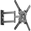 TELE System Supporto TV Parete Inclinabile e Orientabile, Staffa Braccio TV 32-55 Pollici, VESA 100x100-400x400, Ultra Resistente fino a 31,8 kg, Estensione 58-428mm, Rotazione 180°
