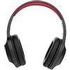 Lenovo HD116 Cuffie wireless con microfono integrato, Bluetooth 5.0, pieghevoli, colore: nero/rosso