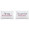 RE SOLE Federe Coppia Dreams in Puro Cotone 100%, Set 2 Federe per Cuscini Letto, Idea Regalo Romantica, 50x80 CM (Influencer)