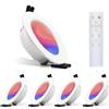 Großcat Faretto da incasso LED RGBW Smart LED Spots 230V Dimmerabile APP Bluetooth Faretto da incasso con cambio di colore bianco caldo e freddo, 4 x 7W, alluminio, Faretto LED da incasso per soggiorno IP44